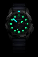 Watch - VICTORINOX Dive Pro Auto 43mm Blue Rubber Strap Blue Dial