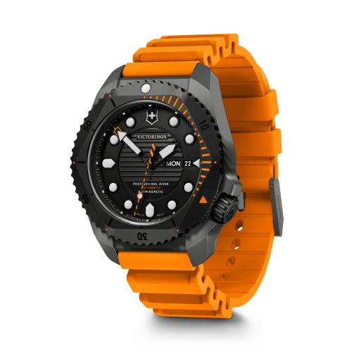 Watch - VICTORINOX Dive Pro Auto 43mm Orange Rubber Strap Black Dial