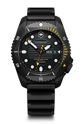 Watch - VICTORINOX Dive Pro Auto 43mm Black Rubber Strap Black Dial/Case