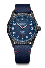 Watch - VICTORINOX Airboss Mechanical 42mm Blue Nylon Strap Blue Dial