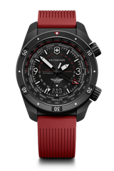 Watch - VICTORINOX Air Pro Auto 43mm Black Dial Red Strap