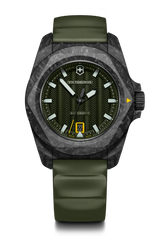 Watch - VICTORINOX I.N.O.X. Auto 41mm Green Rubber Strap Green Dial