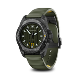 Watch - VICTORINOX I.N.O.X. Auto 41mm Green Rubber Strap Green Dial