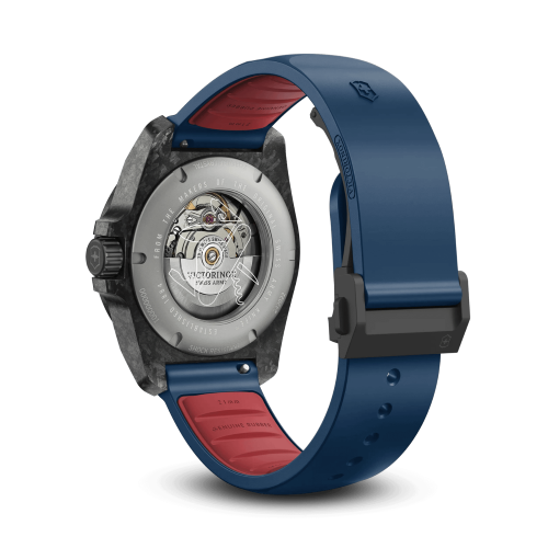 Watch - VICTORINOX I.N.O.X. Auto + SAK 41mm Blue Rubber Strap Blue Dial