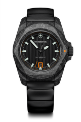 Watch - VICTORINOX I.N.O.X. Auto + SAK 41mm Black Rubber Strap Black Dial