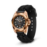 Watch - VICTORINOX I.N.O.X. Small Auto 32mm Black Para Strap  Black Dial