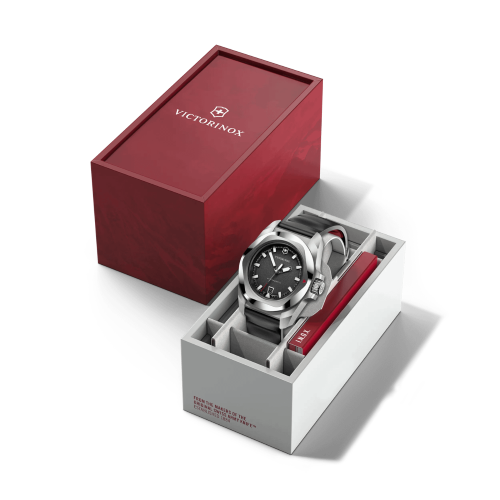 Watch - VICTORINOX I.N.O.X. 41mm Black Rubber Strap Black Dial