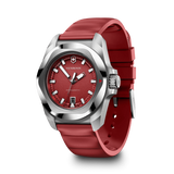Watch - VICTORINOX I.N.O.X. 41mm Red Rubber Strap Red Dial