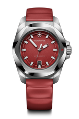 Watch - VICTORINOX I.N.O.X. 41mm Red Rubber Strap Red Dial