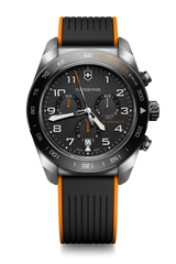 Watch - VICTORINOX Swiss Army Chrono 42mm Black Rubber Strap Black Dial