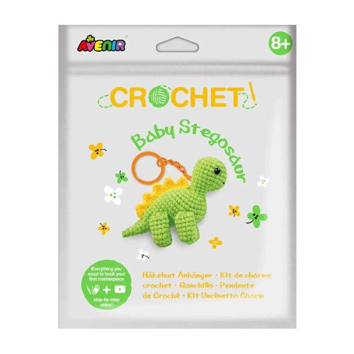 Crochet Keychain Kit - Avenir Baby Stegosaur Art and Craft