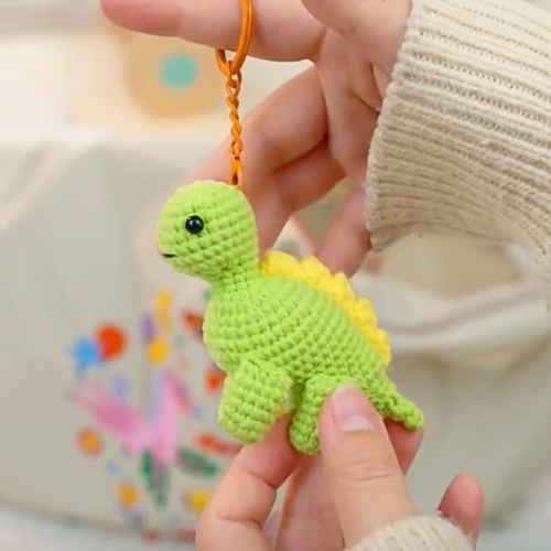 Crochet Keychain Kit - Avenir Baby Stegosaur Art and Craft