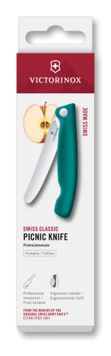 Folding Picnic Knife - VICTORINOX 11cm (Green)