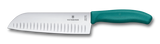 Santoku Fluted Knife - VICTORINOX Swiss Classic 17cm (Green)
