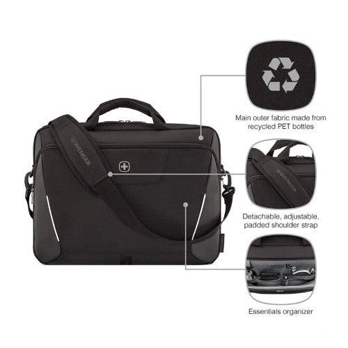 Laptop Briefcase - WENGER XE 17in (Black)