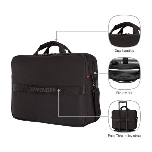Laptop Briefcase - WENGER XE 17in (Black)