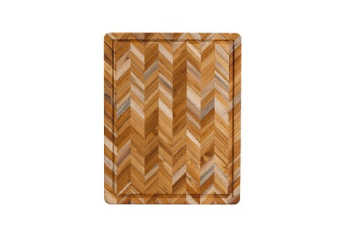 Rectangular Board L - Teakhaus Herringbone Teak (51 x 41 x 3.8cm)