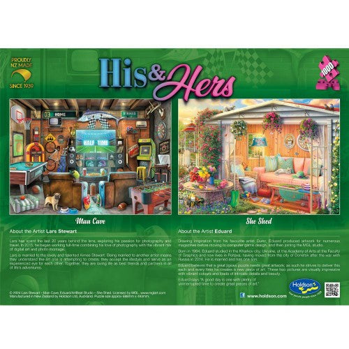 Jigsaw Puzzle - His & Hers She Shed (1000 Piece)