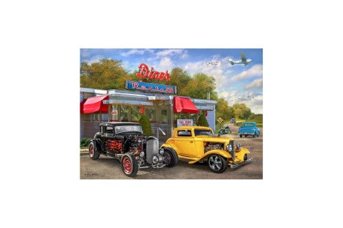 Jigsaw Puzzle - Back in the Fast Lane Diner Car Show (1000 Piece)