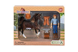 Figurine - CollectA Blacksmith & Accessories with Horse