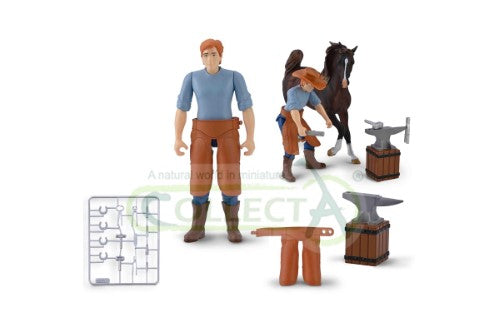 Figurine - CollectA Blacksmith & Accessories with Horse