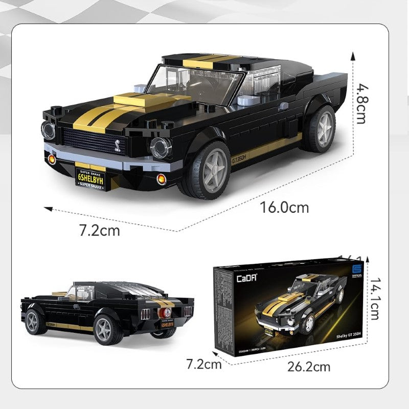 Brick Model Car Kit - CADA 1:24 SHELBY GT350H CAR