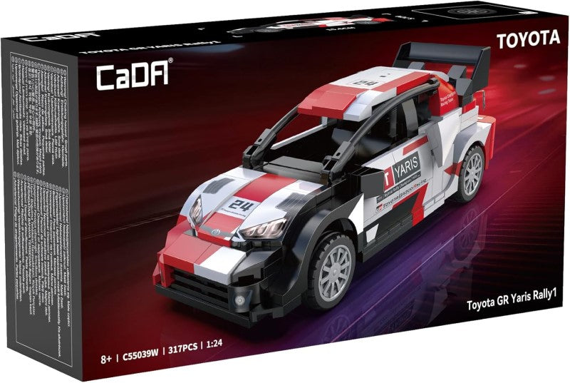 Brick Model Car Kit - CADA 1:24 TOYOTA GR YARIS RALLY CAR (LICENSED)
