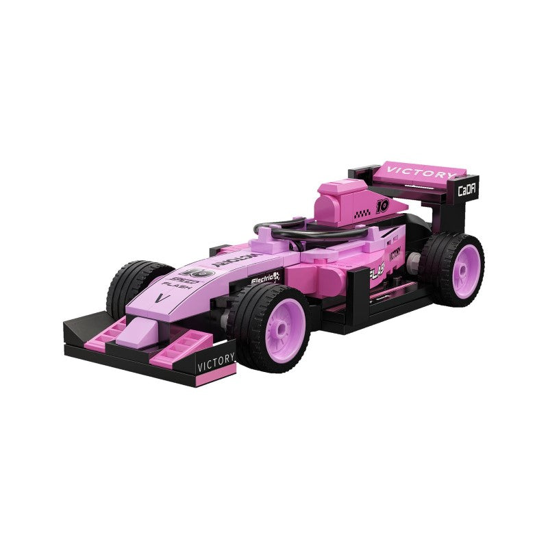 Brick Model Car Kit - CADA 1:32 WEICHANG 10 PINK RACING CAR