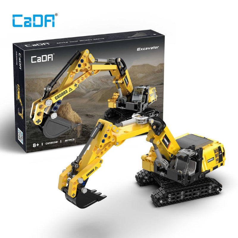 Building Block Model Kit - CADA BRICK EXCAVATOR
