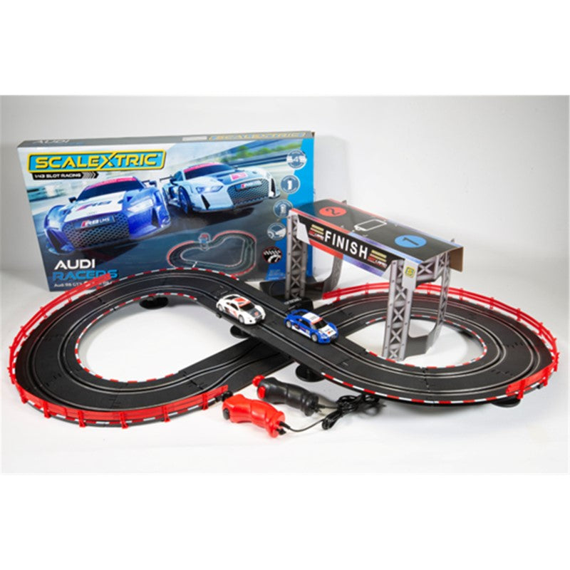 Car Race Set - SCALEXTRIC 1:43 AUDI RACERS BATTERY SET