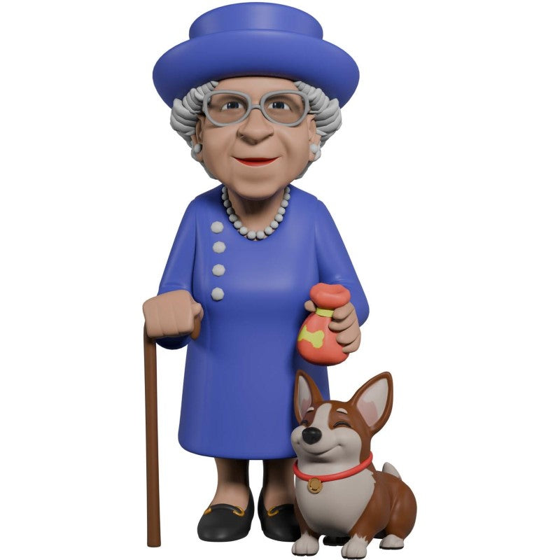 Collectible Figurines - MINIX QUEEN ELIZABETH II W/CORGI