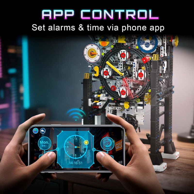 Building Block Set - Mould King CYBERPUNK CLOCK RC