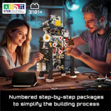 Building Block Set - Mould King CYBERPUNK CLOCK RC