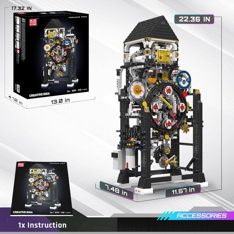 Building Block Set - Mould King CYBERPUNK CLOCK RC