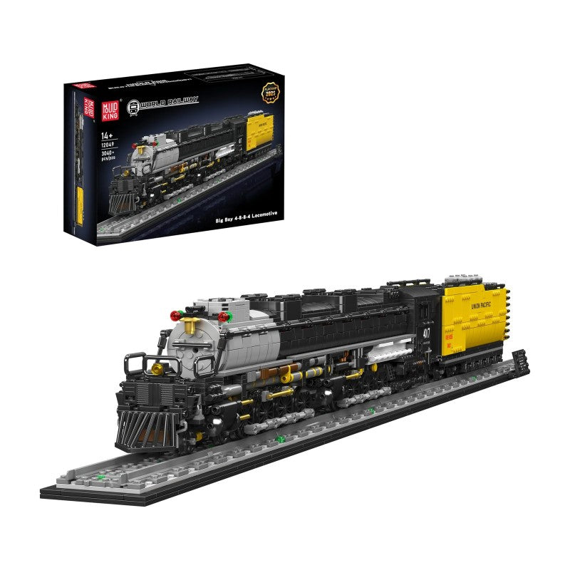 Building Model Kit - Mould King BIG BOY 4-8-8-4 STEAM LOCOMOTIVE TRAIN