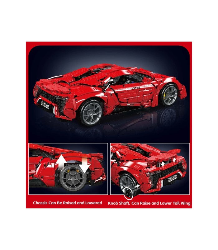 Building Model Kit - Mould King 1:8 LYKAN HYPERSPORT CAR RC