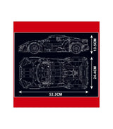 Building Model Kit - Mould King 1:8 LYKAN HYPERSPORT CAR RC
