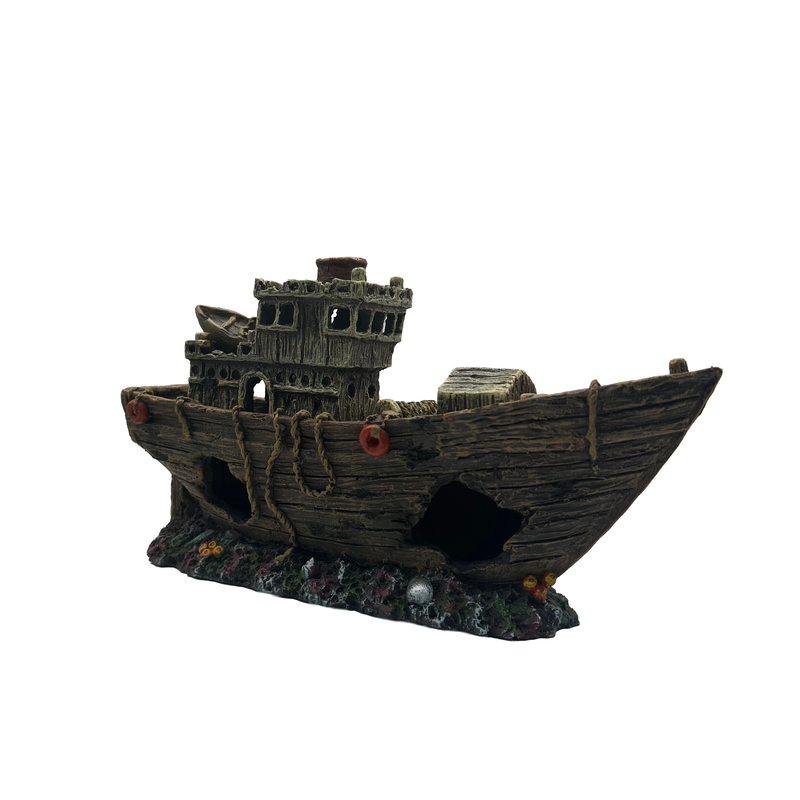 Aquatic Ornament - Shipwreck (27 x 8 x 15cm)
