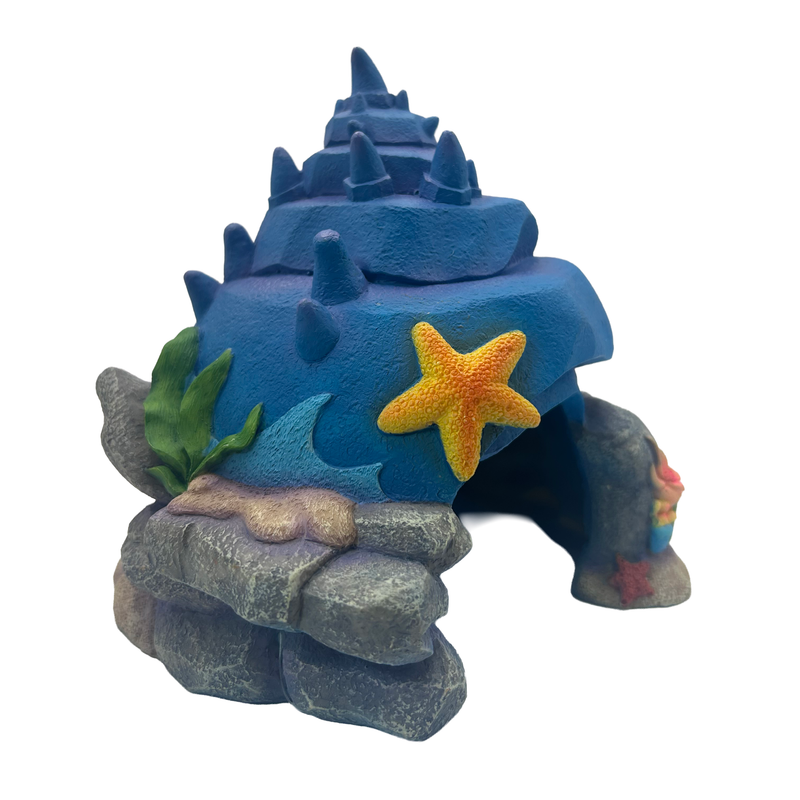 Aquatic Ornament - Spiky Shell Hideaway (17 x 13 x 15cm)