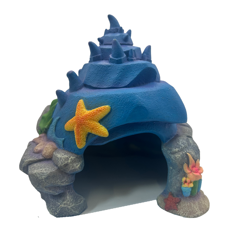 Aquatic Ornament - Spiky Shell Hideaway (17 x 13 x 15cm)