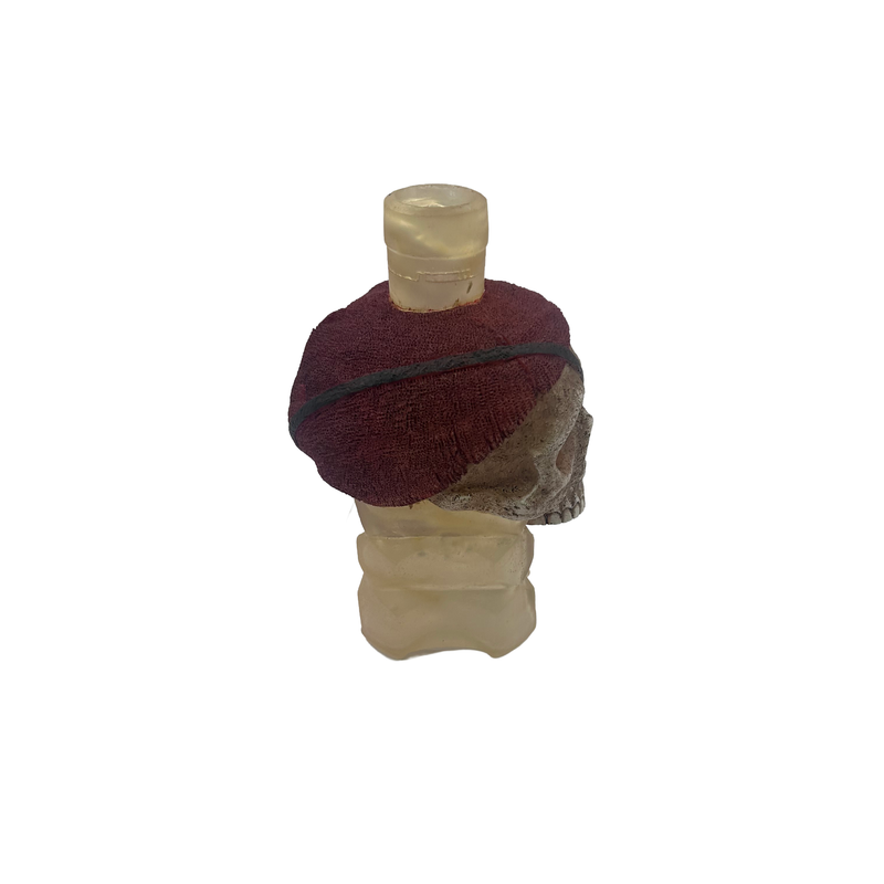 Aquatic Ornament - Pirate Skull Bottle O'Rum (8 x 9 x 14cm)