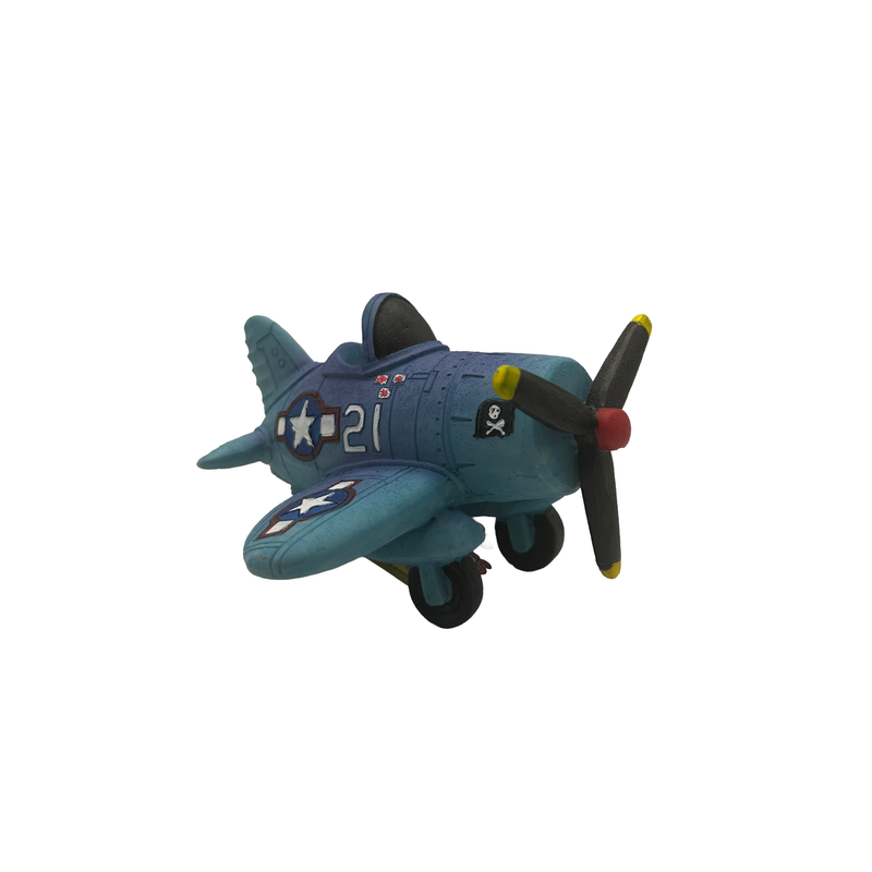 Aquatic Ornament - Retro Fighter Plane (13 x 12 x 7cm)