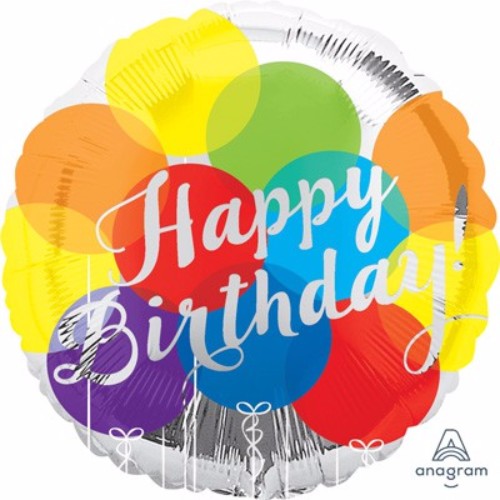 45cm Happy Birthday Big Balloons