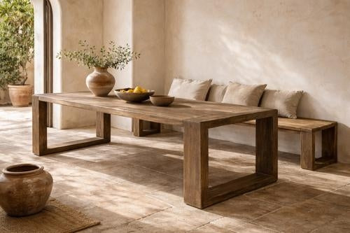 Harvest Dining Table Reclaimed Elm
