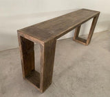 Harvest Console Table Reclaimed Elm