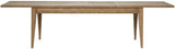 Bosquet Double Ext Dining Table Rustic Light