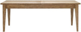 Bosquet Double Ext Dining Table Rustic Light