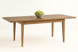Bosquet Double Ext Dining Table Rustic Light