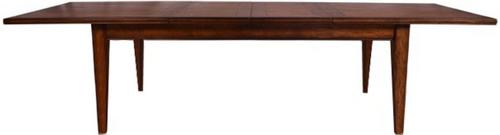 Bosquet Double Ext Dining Table Rustic Dark