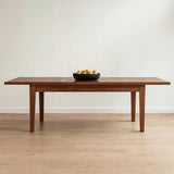 Bosquet Double Ext Dining Table Rustic Dark